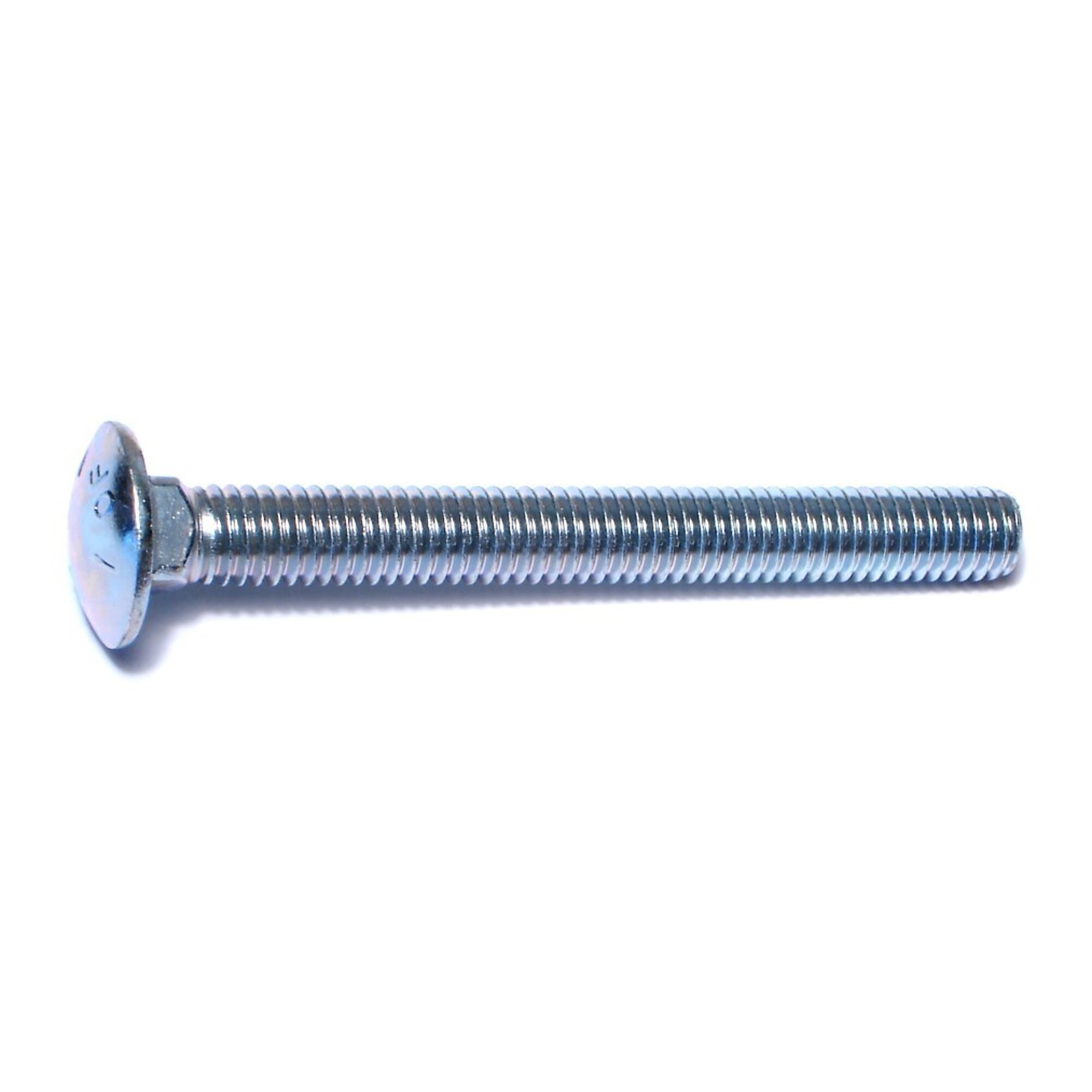 Midwest Fastener 3/8in.-16 x 3-1/2in. Carriage Bolt - Grade 5, Zinc Plated Steel, Coarse Thread, 50 Pcs, Model# 07506